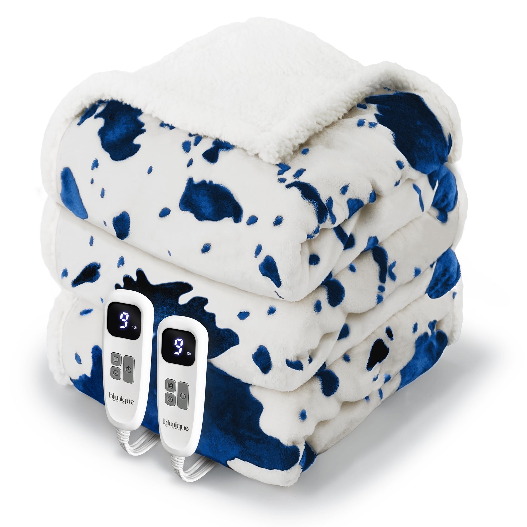 blunique - Cow Print Heated Full Size - Blunique