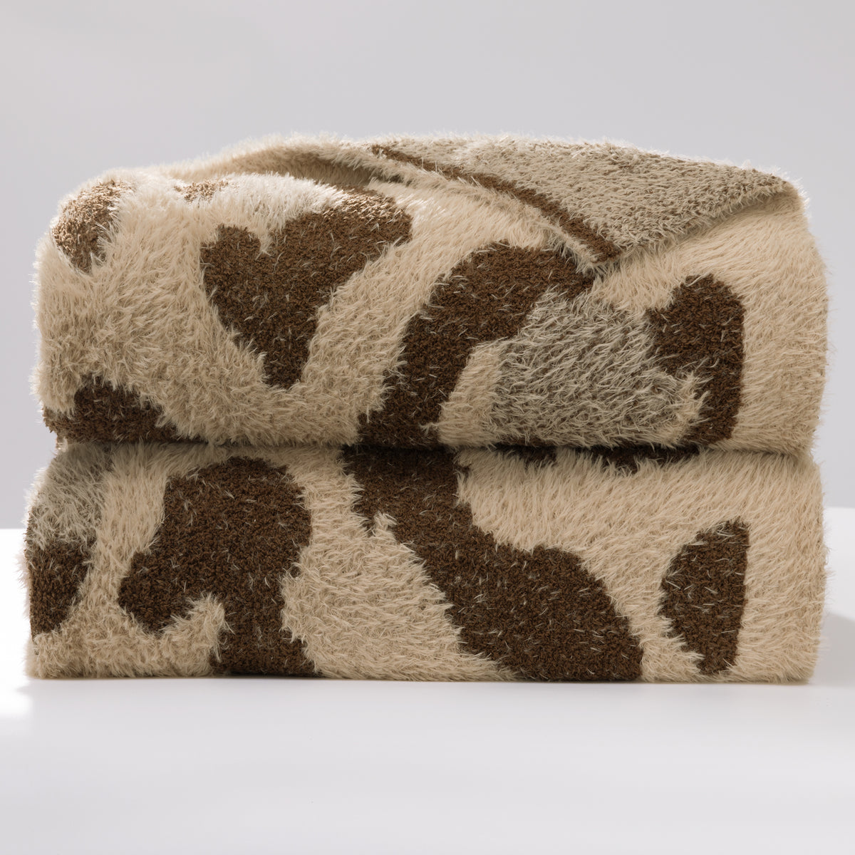 blunique - Leopard Print - Super Soft - Feather Yarn Blanket