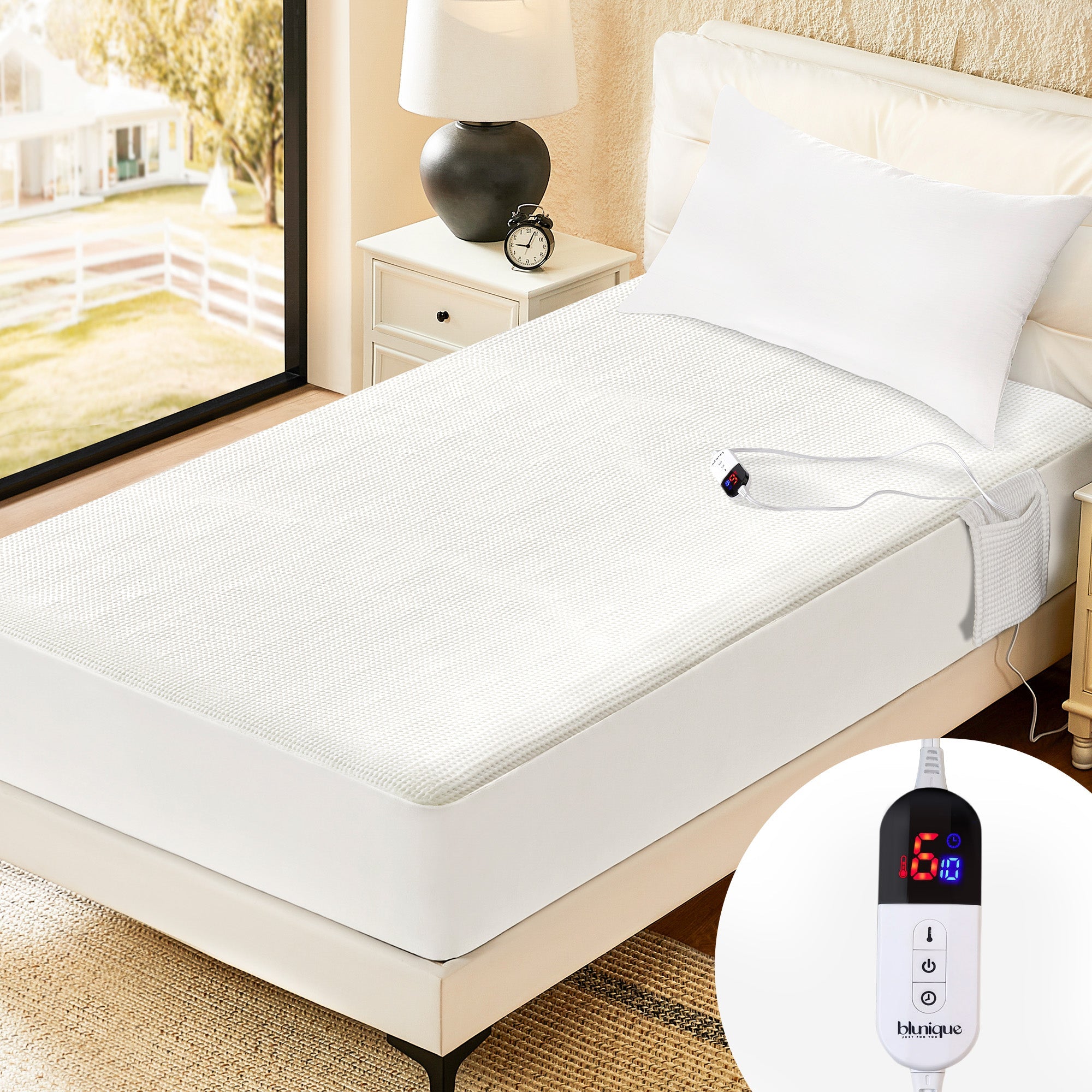 blunique - 3D Air Layer - Electric Heated Mattress Pad - Blunique