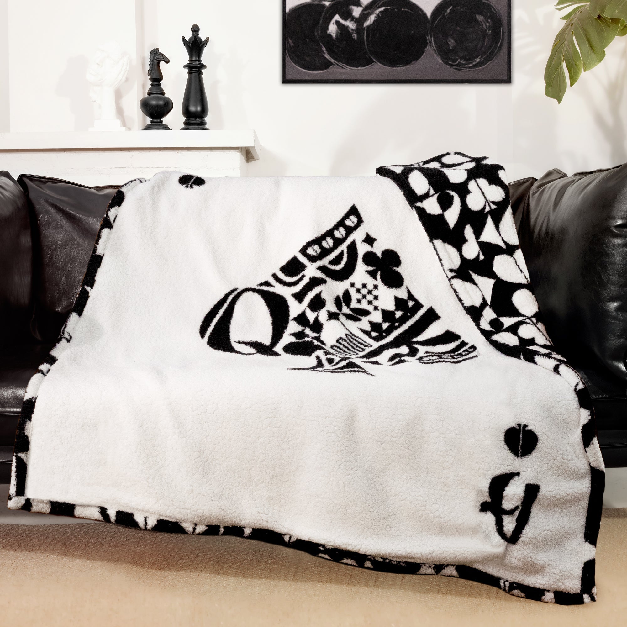 blunique - Poker Themed Design Throw Blanket 50x60inch - Blunique