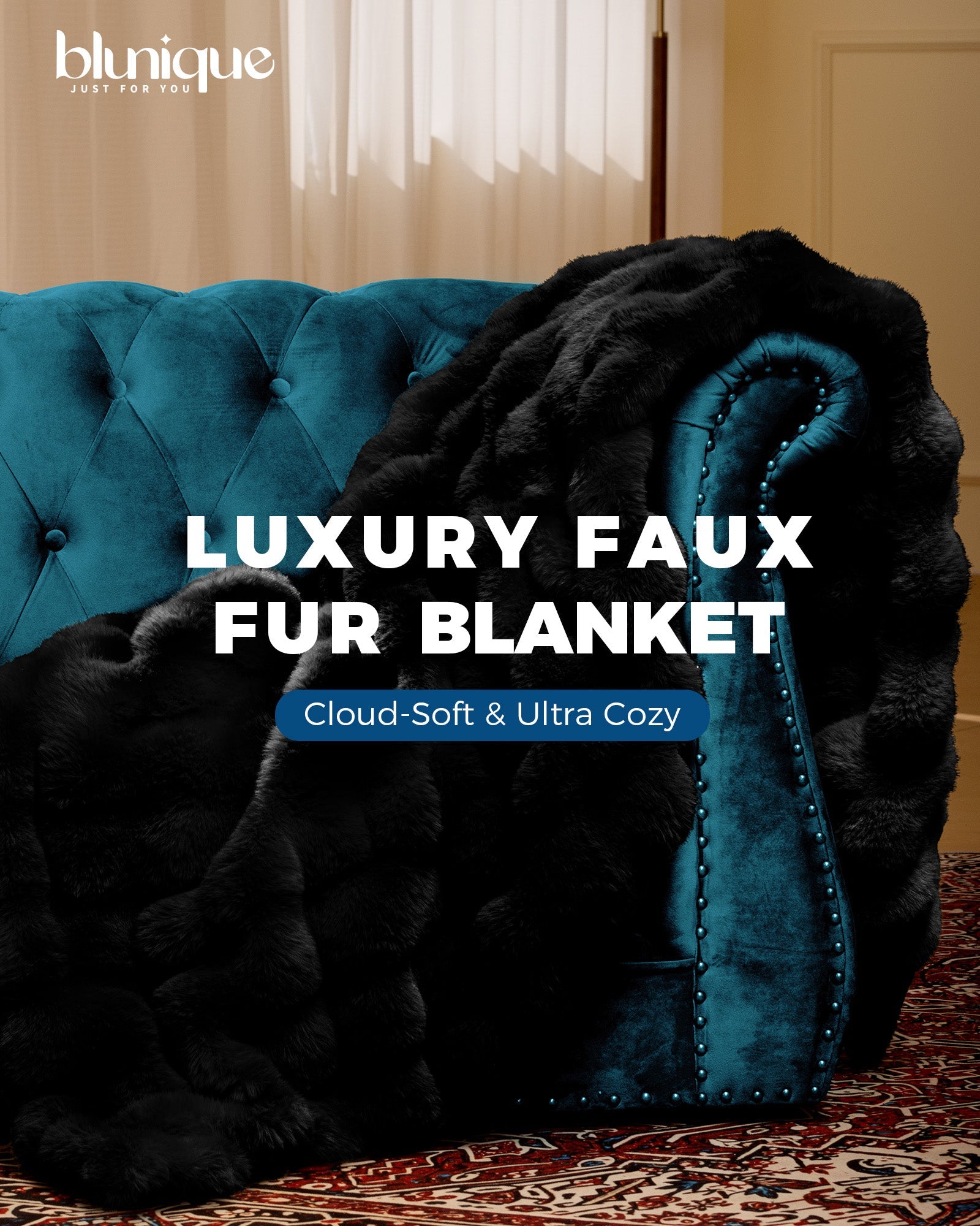 blunique - Faux Fur Bubble Blanket BACKUP - Blunique