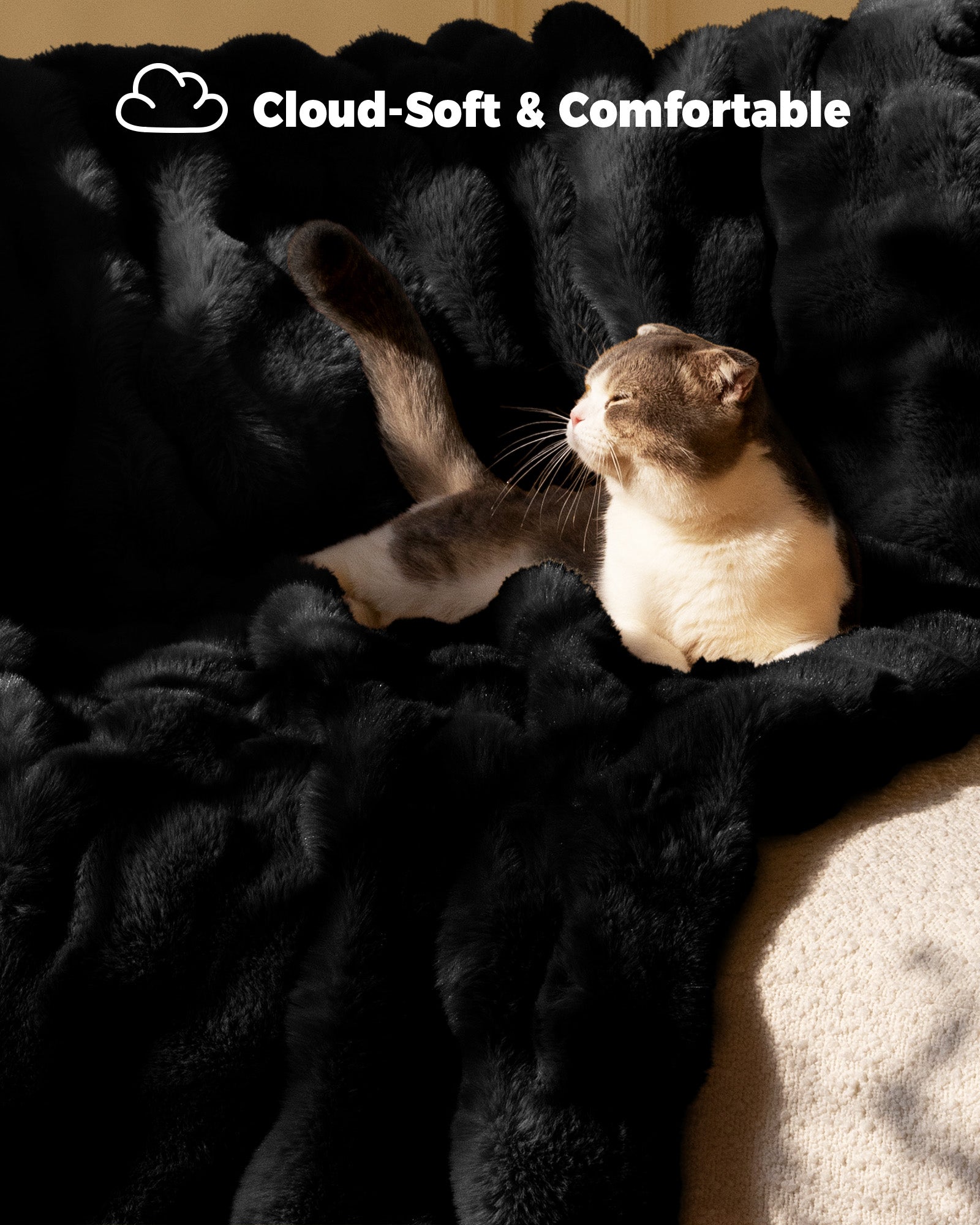 blunique - Faux Fur Bubble Blanket BACKUP - Blunique