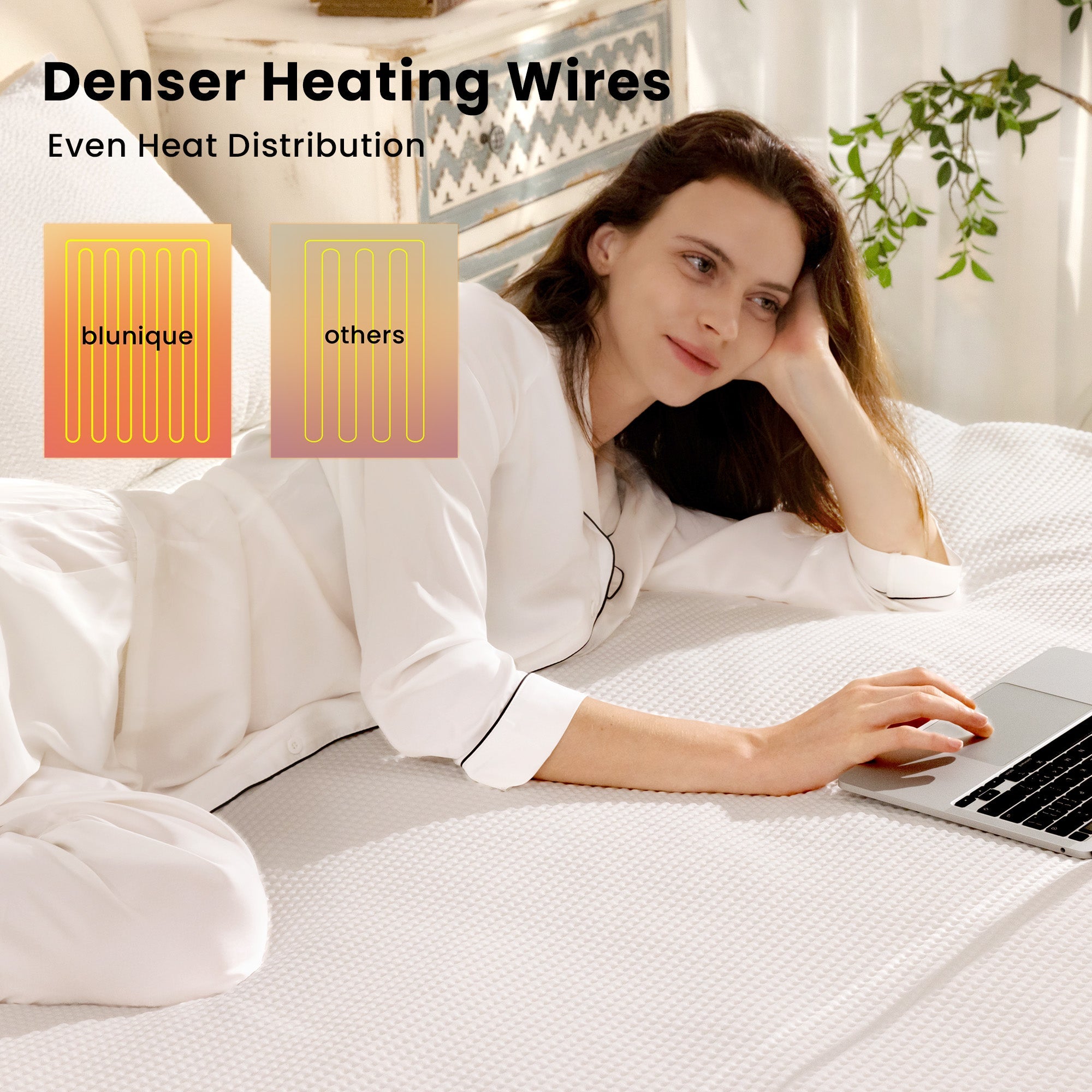 blunique - 3D Air Layer - Electric Heated Mattress Pad - Blunique