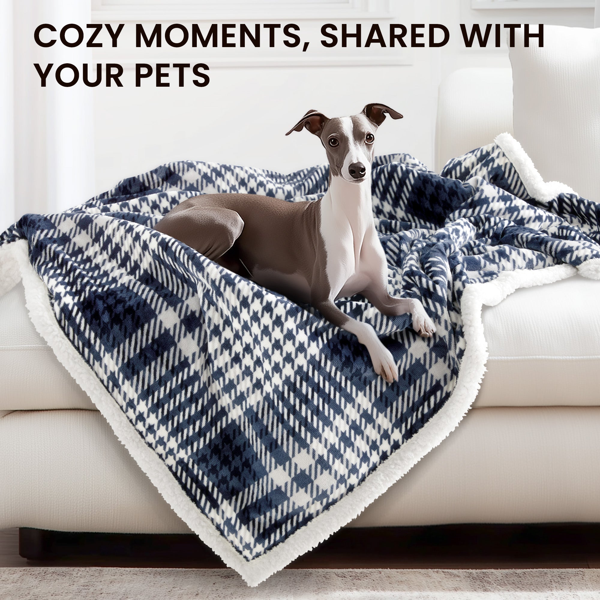 blunique - Ultra Soft Cozy Plaid Flannel - Fast Heated Blanket Electric Throw 50''x60'' Blunique