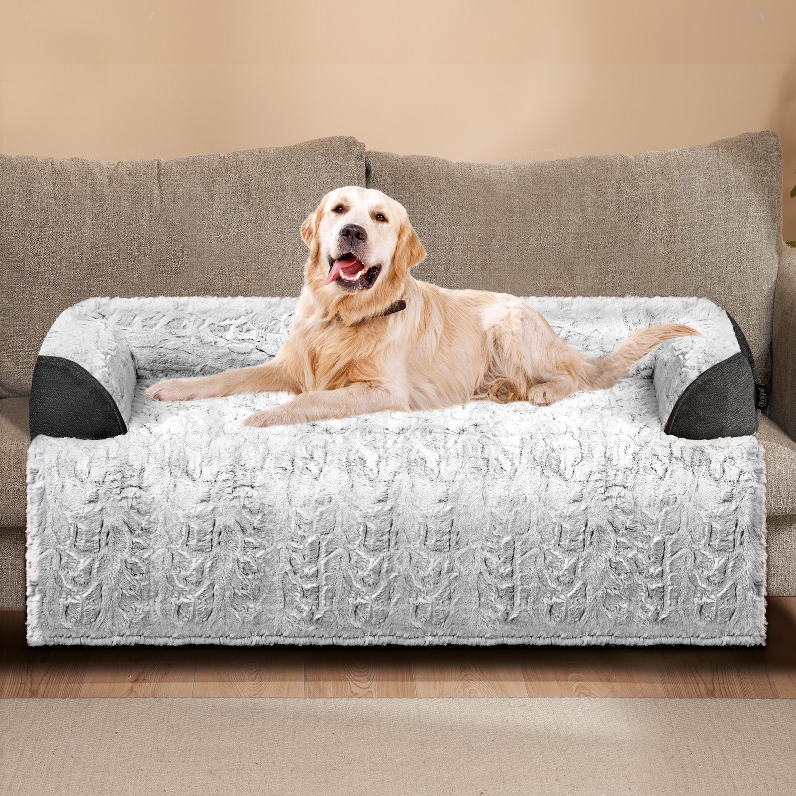 BackUp-blunique - Dog Couch Bed - Faux Fur - Waterproof Pet Mat - Couch Cover for Furniture - Blunique