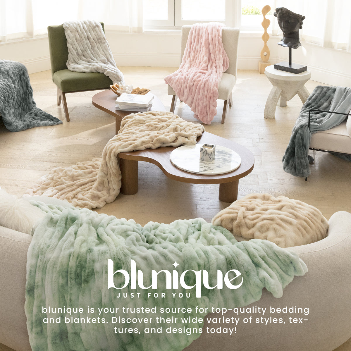blunique - Luxury Faux Fur Blanket