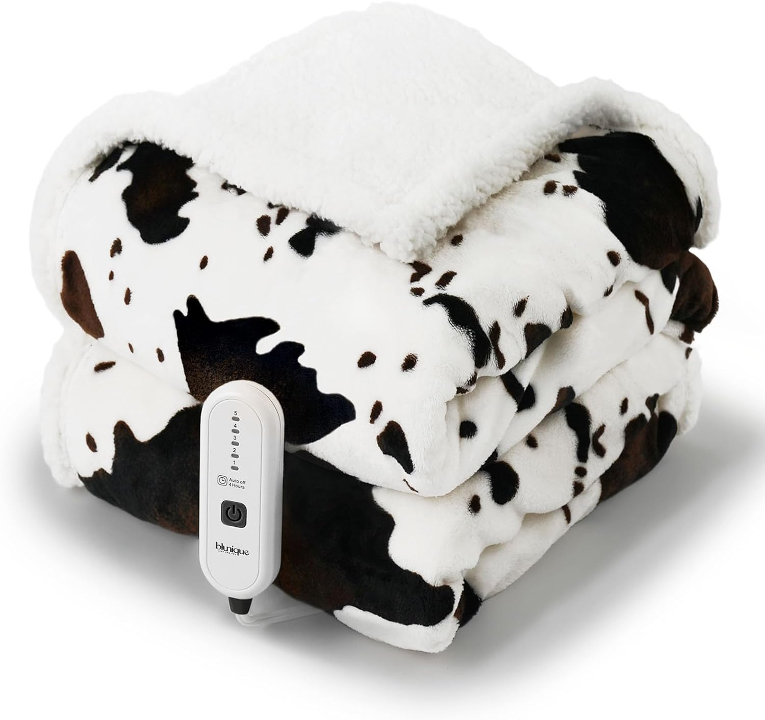 blunique - Cow Print Heated King Size - Blunique