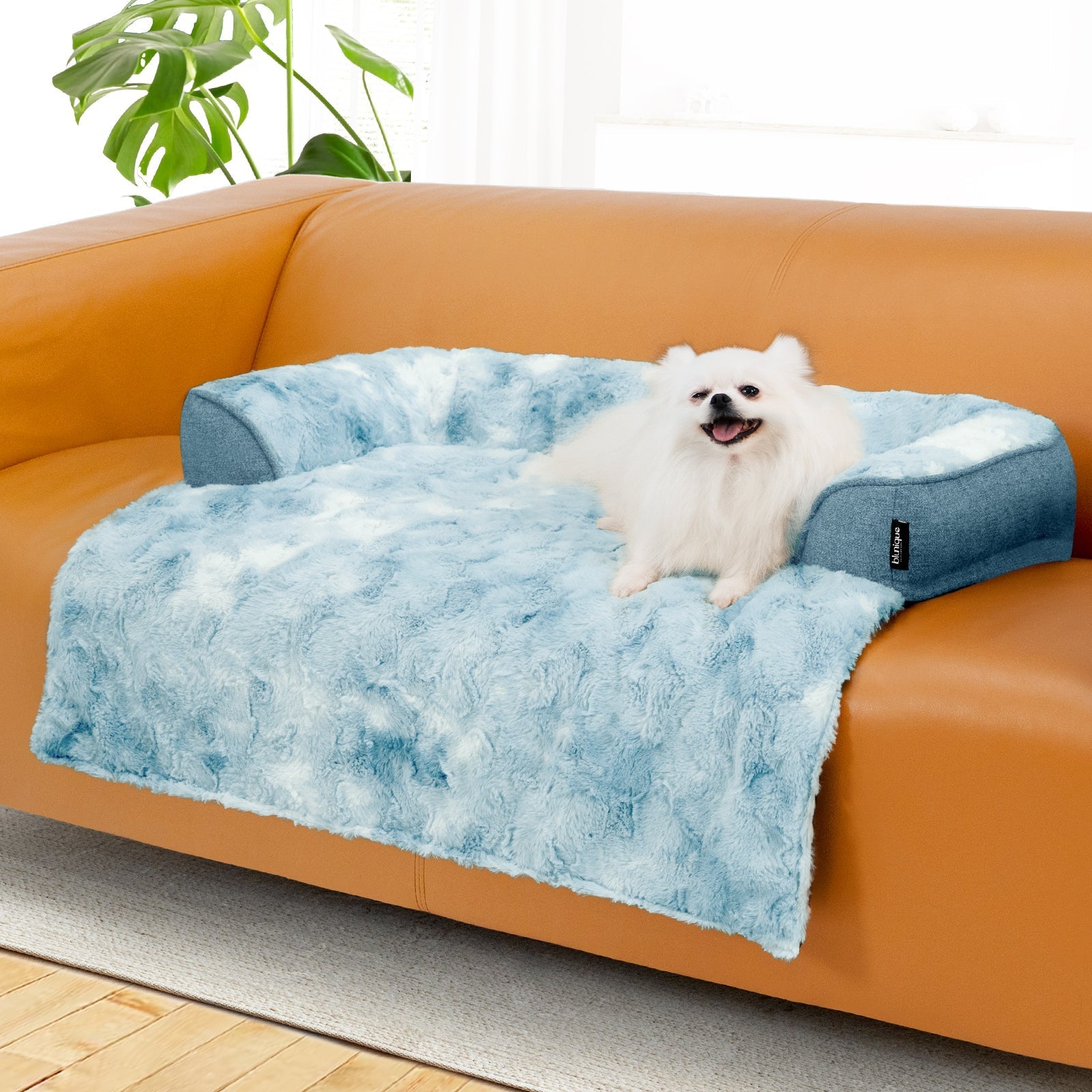blunique - Dog Couch Bed - Faux Fur - Waterproof Pet Mat - Couch Cover for Furniture - Blunique