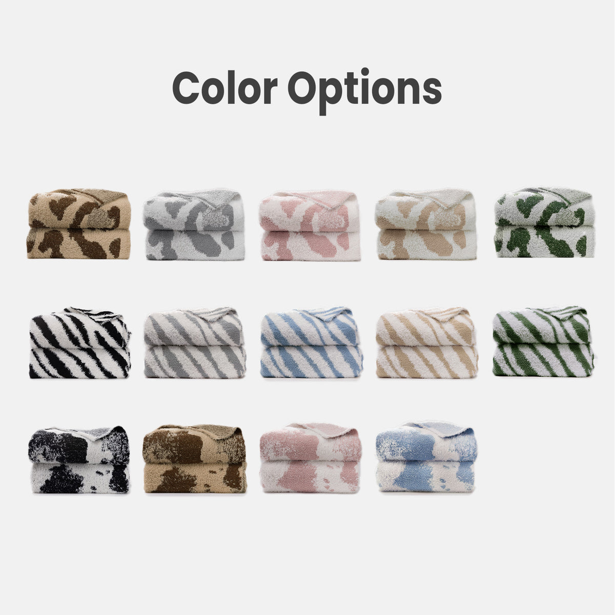 blunique - Leopard Print - Super Soft - Feather Yarn Blanket