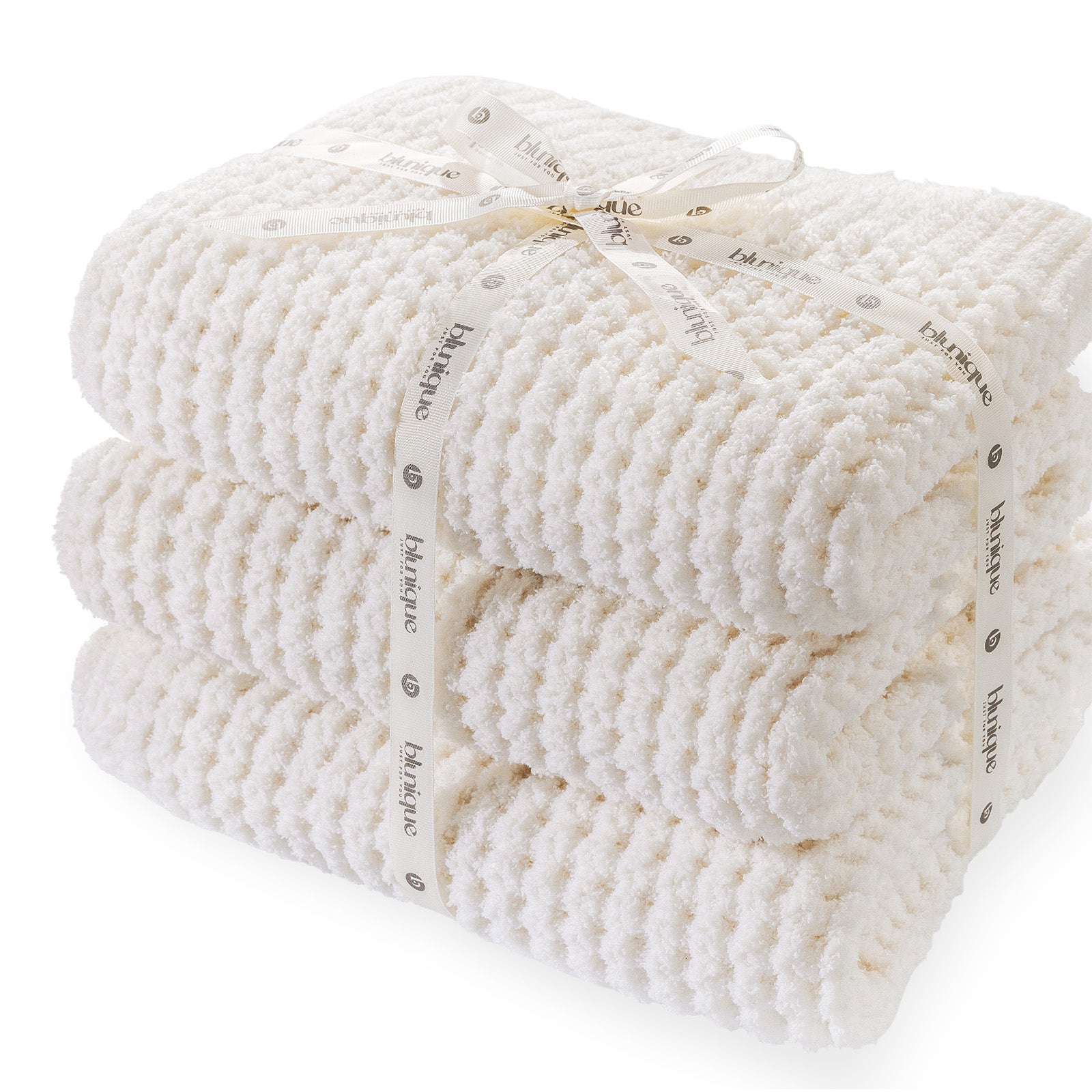 blunique - Waffle Knit Blanket Blunique