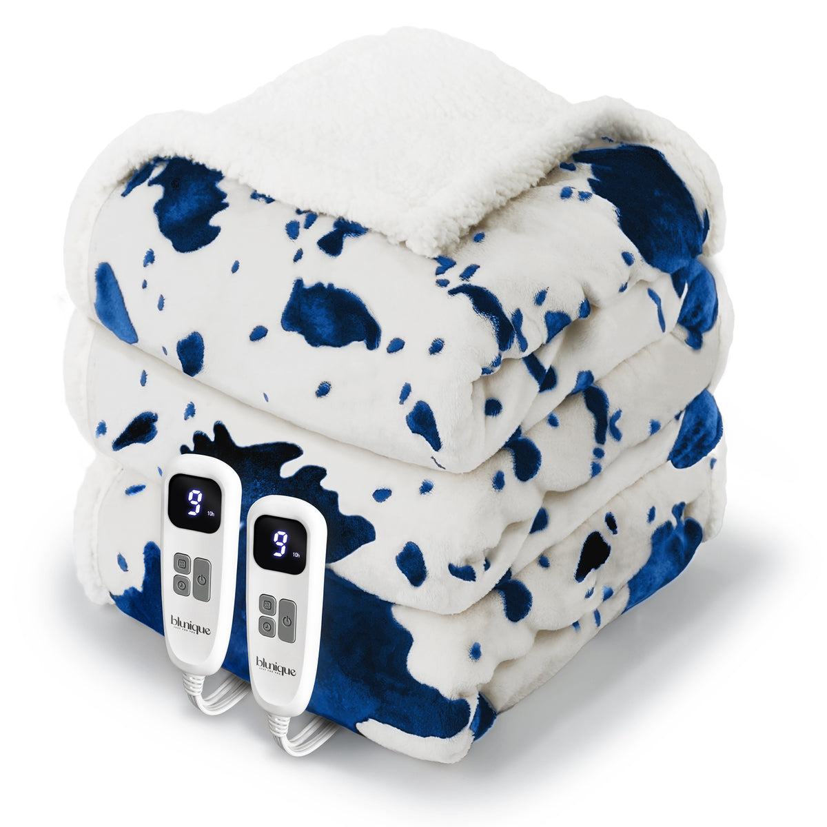 blunique - Cow Print Heated Full Size