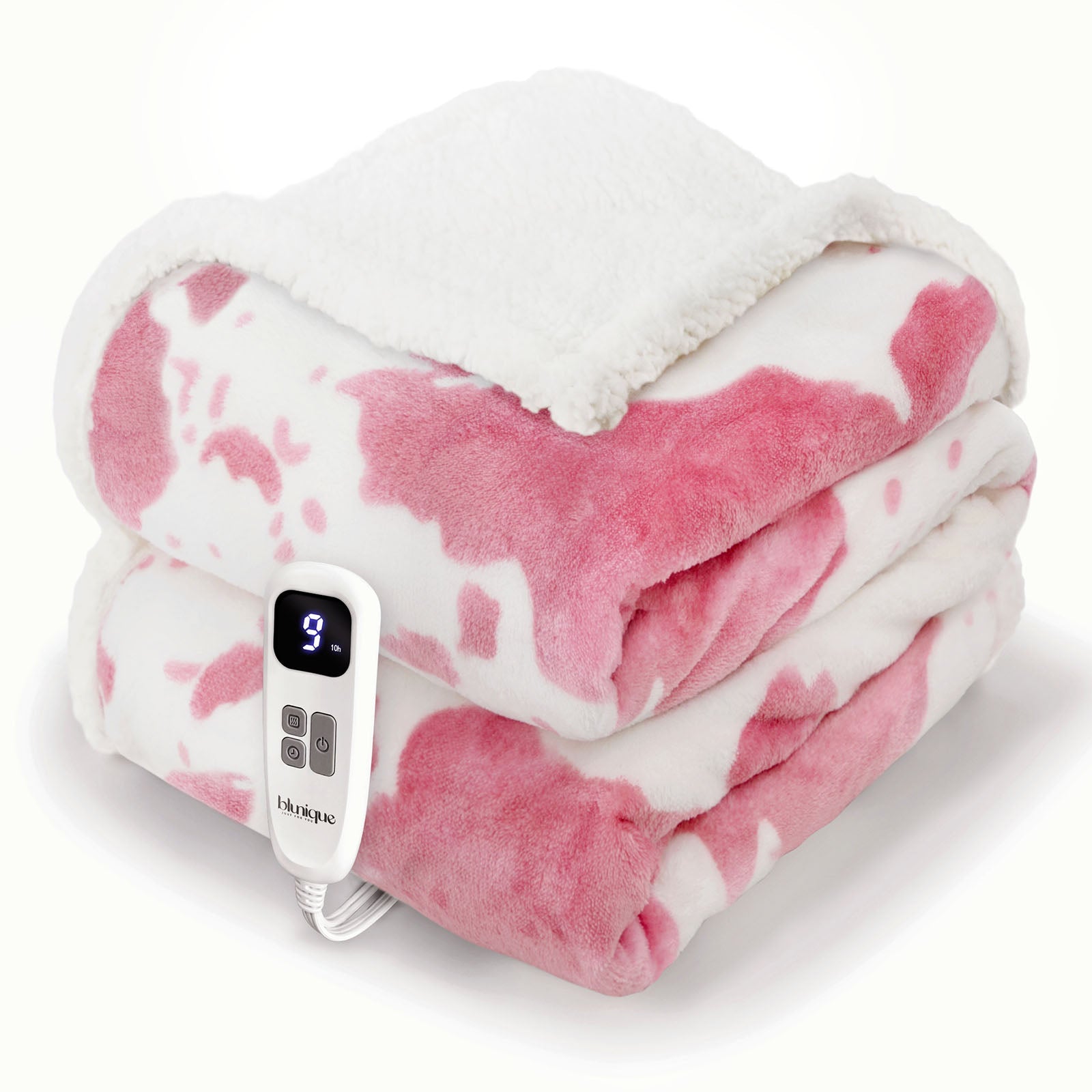 blunique - Cow Print Heated Full Size - Blunique