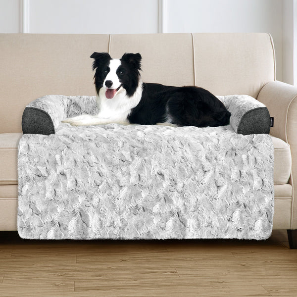 blunique - Dog Couch Bed - Faux Fur - Waterproof Pet Mat - Couch Cover for Furniture - Blunique