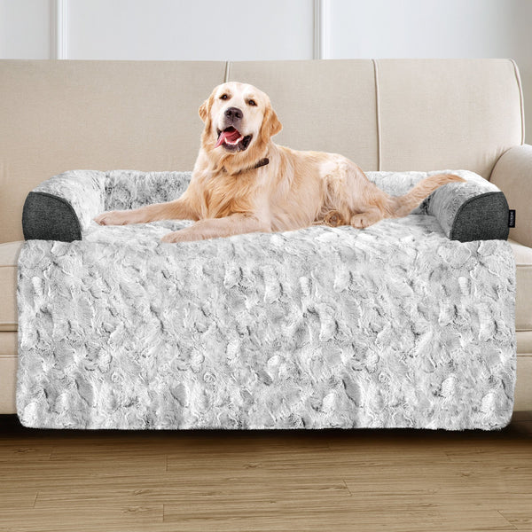 blunique - Dog Couch Bed - Faux Fur - Waterproof Pet Mat - Couch Cover for Furniture - Blunique