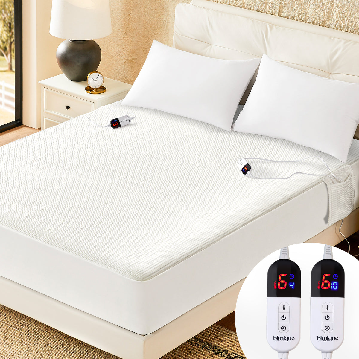 blunique - 3D Air Layer - Electric Heated Mattress Pad