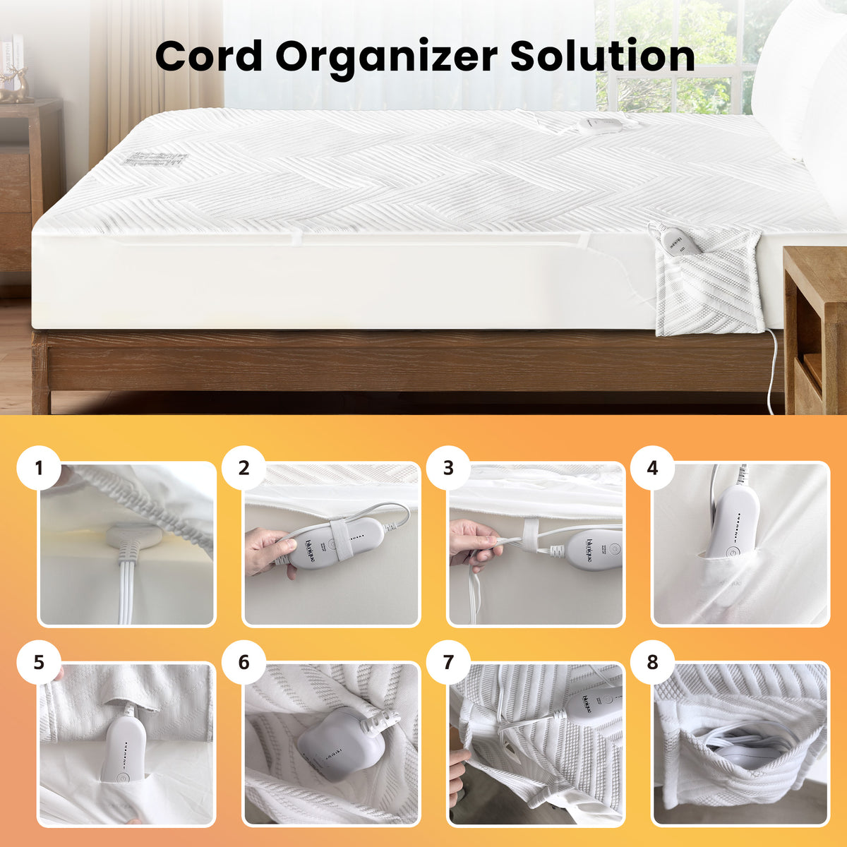 blunique - 3D Air Layer - Electric Heated Mattress Pad