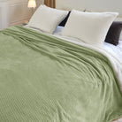 blunique - Waffle Sherpa Heated Blanket Queen Size - Blunique