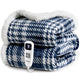 blunique - Ultra Soft Cozy Plaid Flannel - Fast Heated Blanket Electric Throw 50''x60'' - Blunique