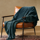 Chenille Throw Blanket for Couch, Cozy Soft Blanket Lightweight Decorative Throw for Living Room Sofa Chair - Blunique