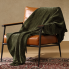 Chenille Throw Blanket for Couch, Cozy Soft Blanket Lightweight Decorative Throw for Living Room Sofa Chair - Blunique