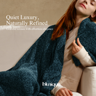 Chenille Throw Blanket for Couch, Cozy Soft Blanket Lightweight Decorative Throw for Living Room Sofa Chair - Blunique