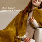 Chenille Throw Blanket for Couch, Cozy Soft Blanket Lightweight Decorative Throw for Living Room Sofa Chair - Blunique