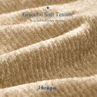 Chenille Throw Blanket for Couch, Cozy Soft Blanket Lightweight Decorative Throw for Living Room Sofa Chair - Blunique