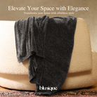 Chenille Throw Blanket for Couch, Cozy Soft Blanket Lightweight Decorative Throw for Living Room Sofa Chair - Blunique