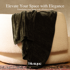 Chenille Throw Blanket for Couch, Cozy Soft Blanket Lightweight Decorative Throw for Living Room Sofa Chair - Blunique