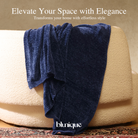 Chenille Throw Blanket for Couch, Cozy Soft Blanket Lightweight Decorative Throw for Living Room Sofa Chair - Blunique