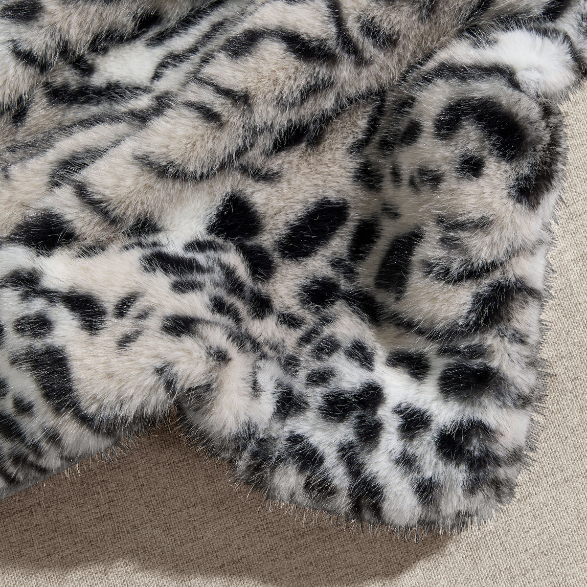 blunique Luxury Faux Fur Heated Blanket Electric Throw - Zebra Print 50''x60''