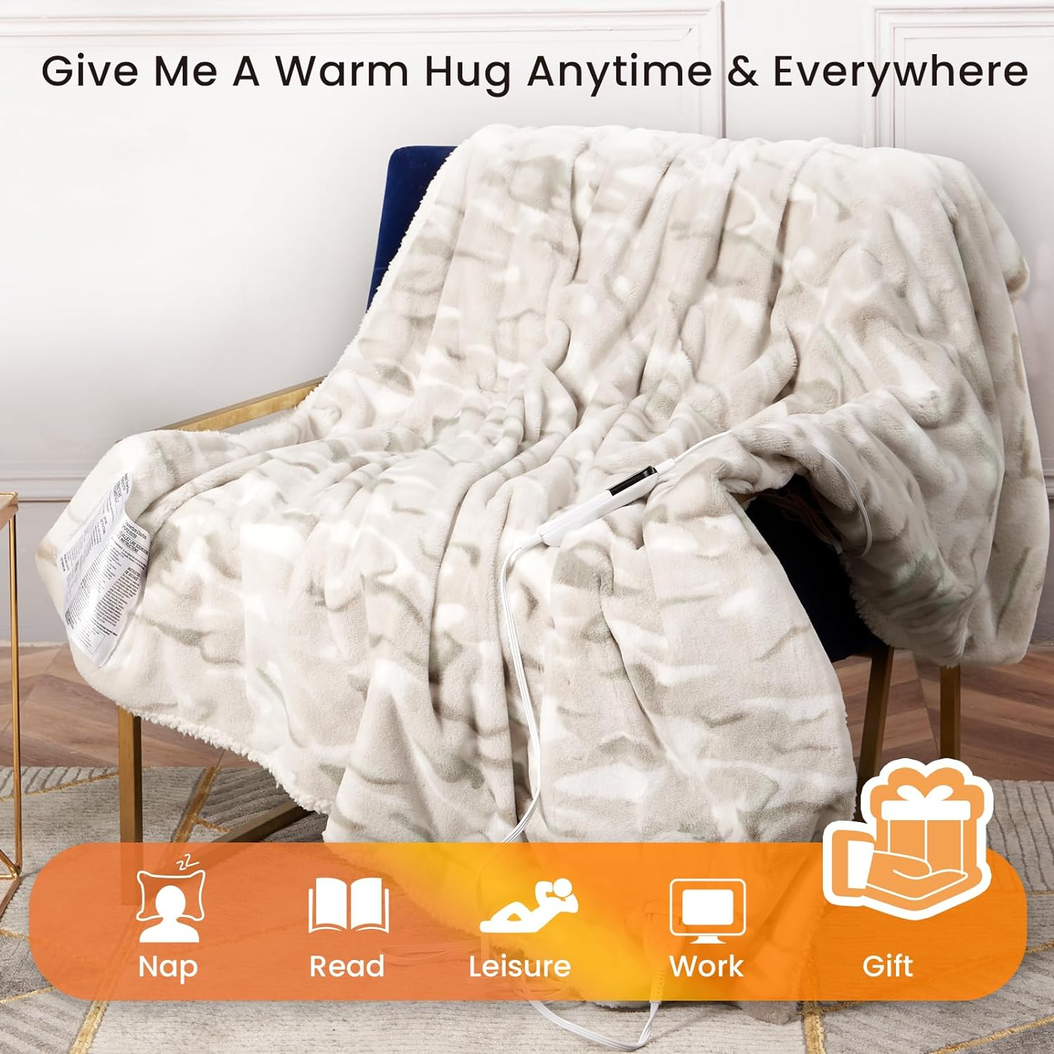 blunique - Fleece Heated Blanket - Blunique