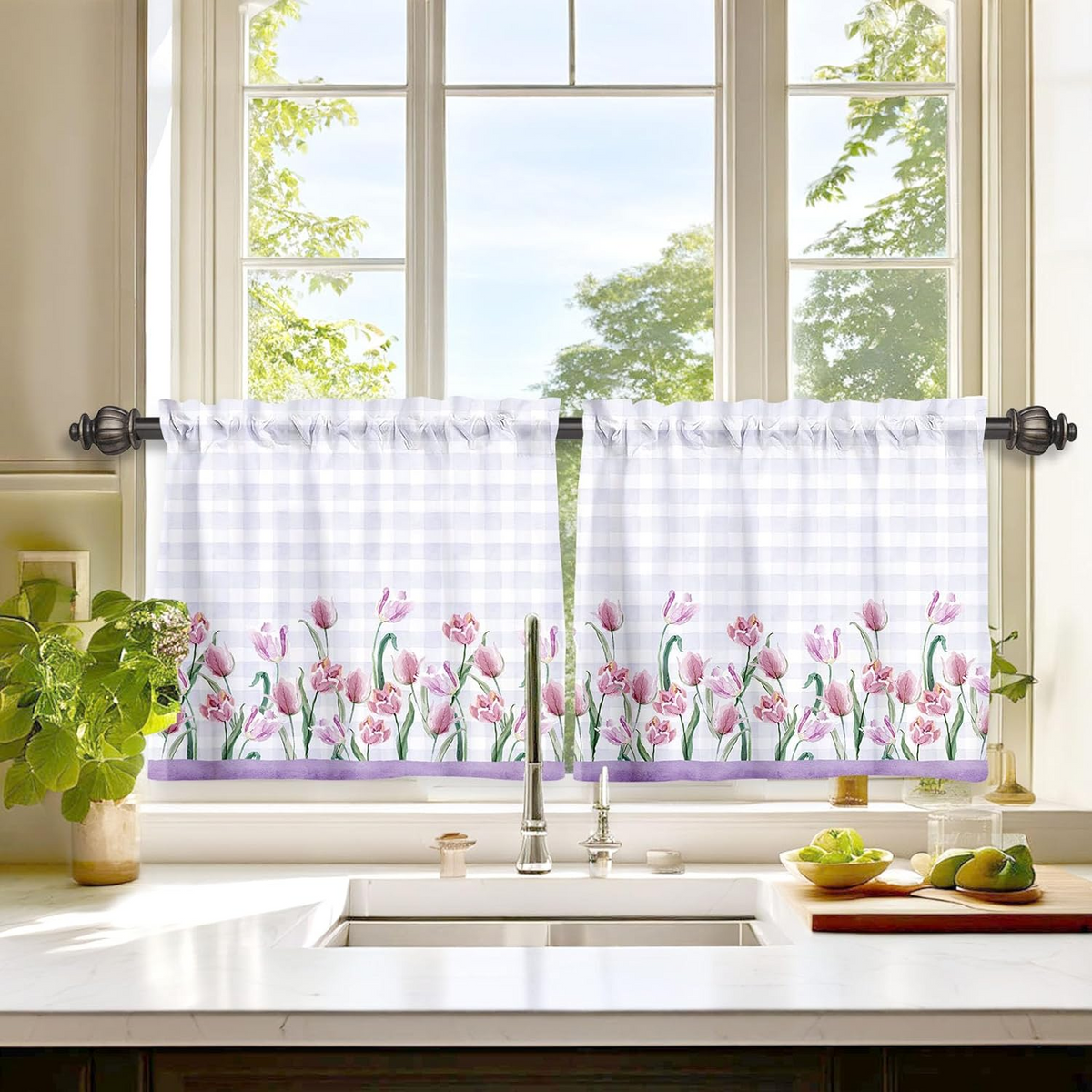 blunique - Kitchen Curtain (2 Panels)