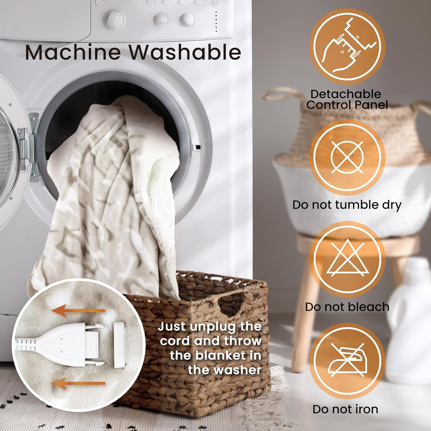 blunique - Fleece Heated Blanket - Blunique