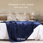 Chenille Throw Blanket for Couch, Cozy Soft Blanket Lightweight Decorative Throw for Living Room Sofa Chair - Blunique