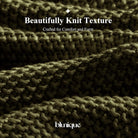 100% Cotton Cable Knit Throw Blanket, Lightweight Soft Knit Blanket for Sofa Couch Bed, Breathable All-Season Throw, Cozy Decorative Blanket, 50 x 60 Inch,Olive Green - blunique