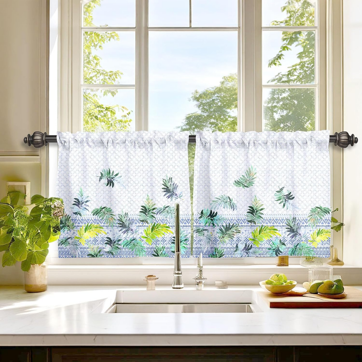 blunique - Kitchen Curtain (2 Panels)