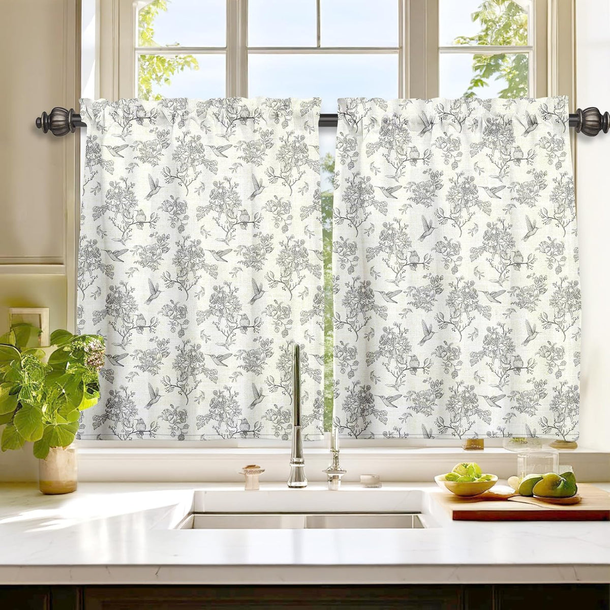 blunique - Kitchen Curtain (2 Panels)