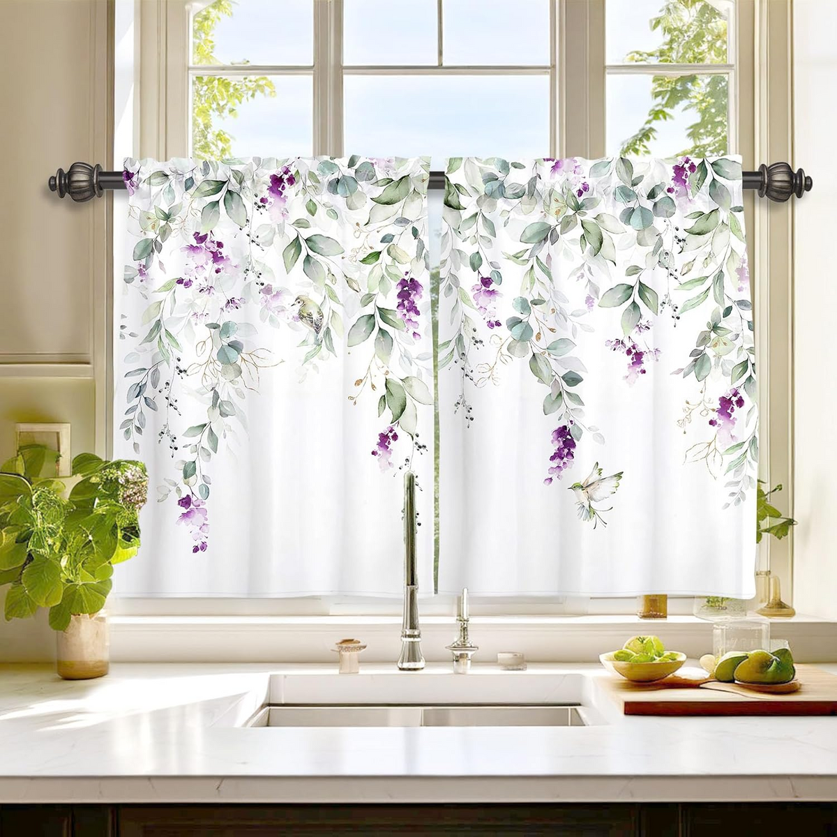 blunique - Kitchen Curtain (2 Panels)