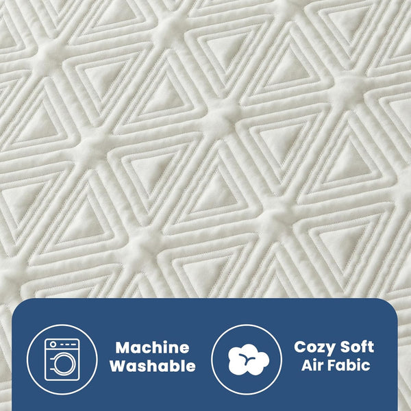 blunique - Waterproof Mattress Pad (White Triangle)