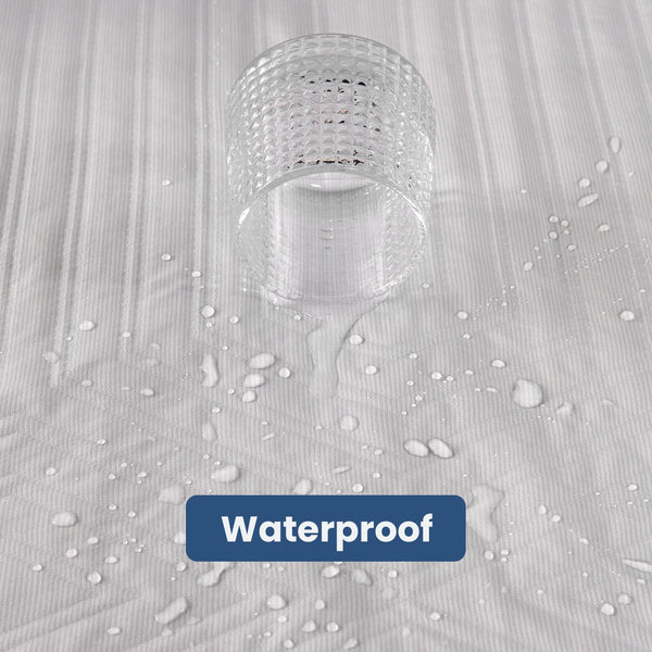 blunique - Waterproof Mattress Pad (Grey Hexagon)