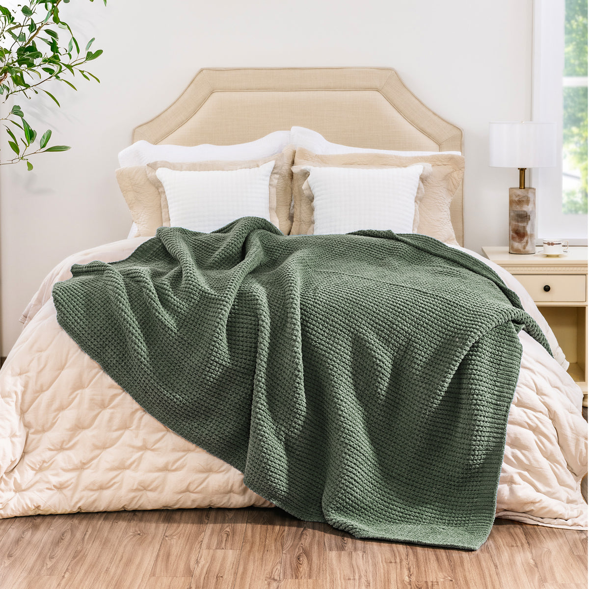 blunique - Waffle Knit  Blanket