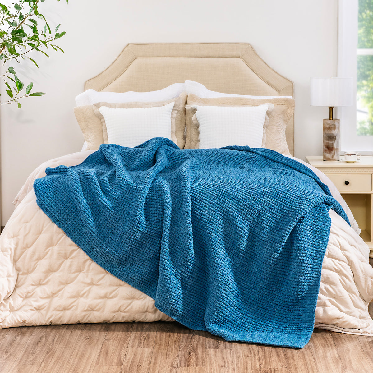 blunique - Waffle Knit  Blanket