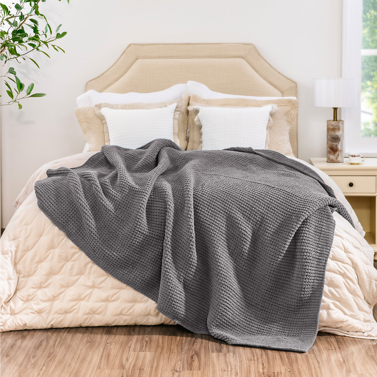 blunique - Waffle Knit  Blanket