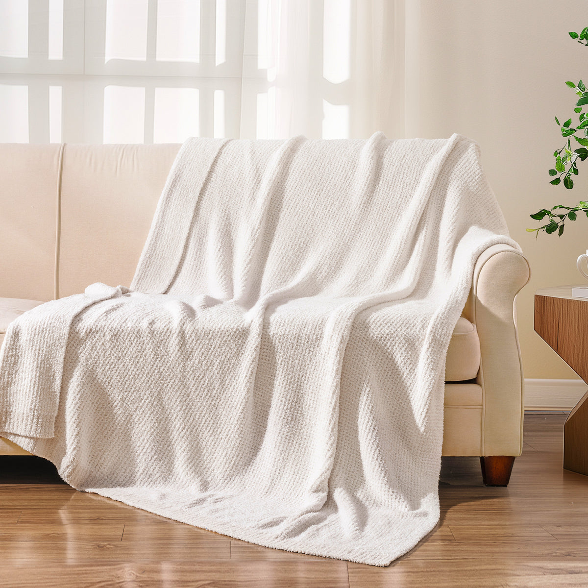 blunique - Half-Side Plush  Blanket