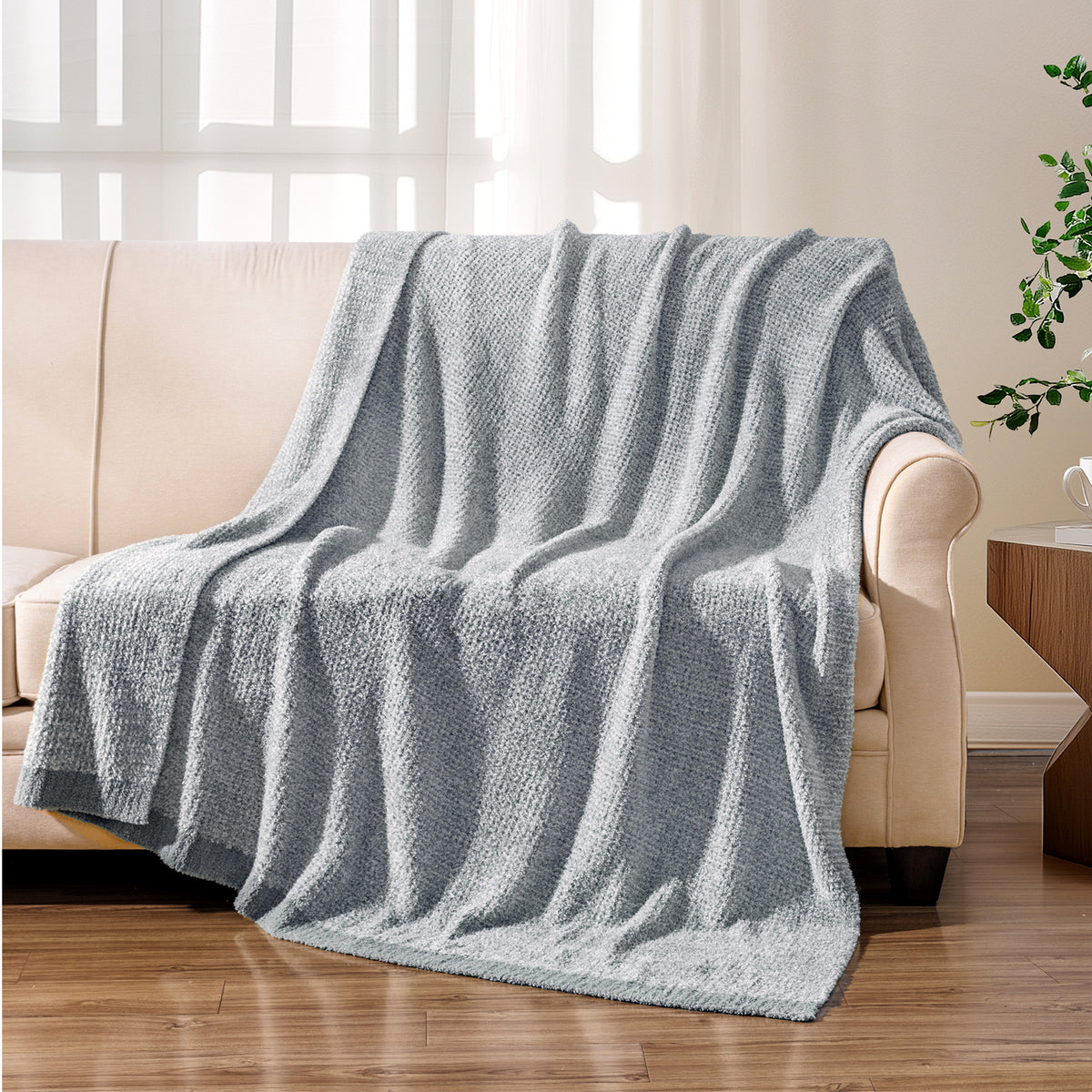 blunique - Half-Side Plush  Blanket