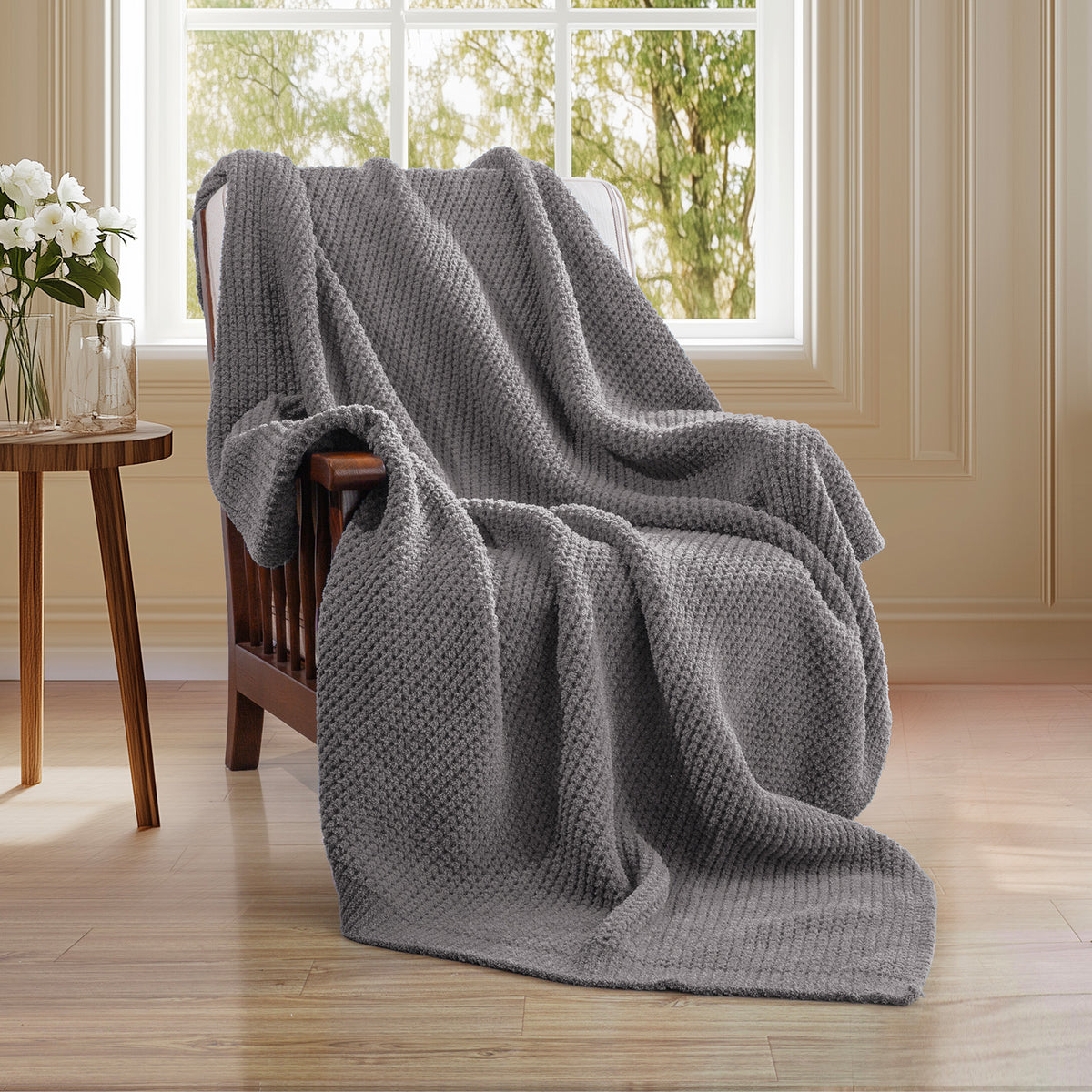 blunique - Waffle Knit  Blanket