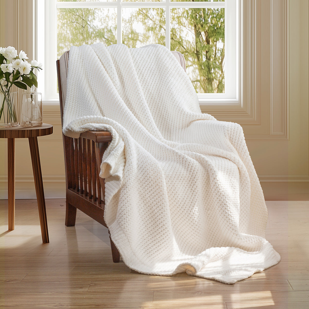 blunique - Waffle Knit  Blanket