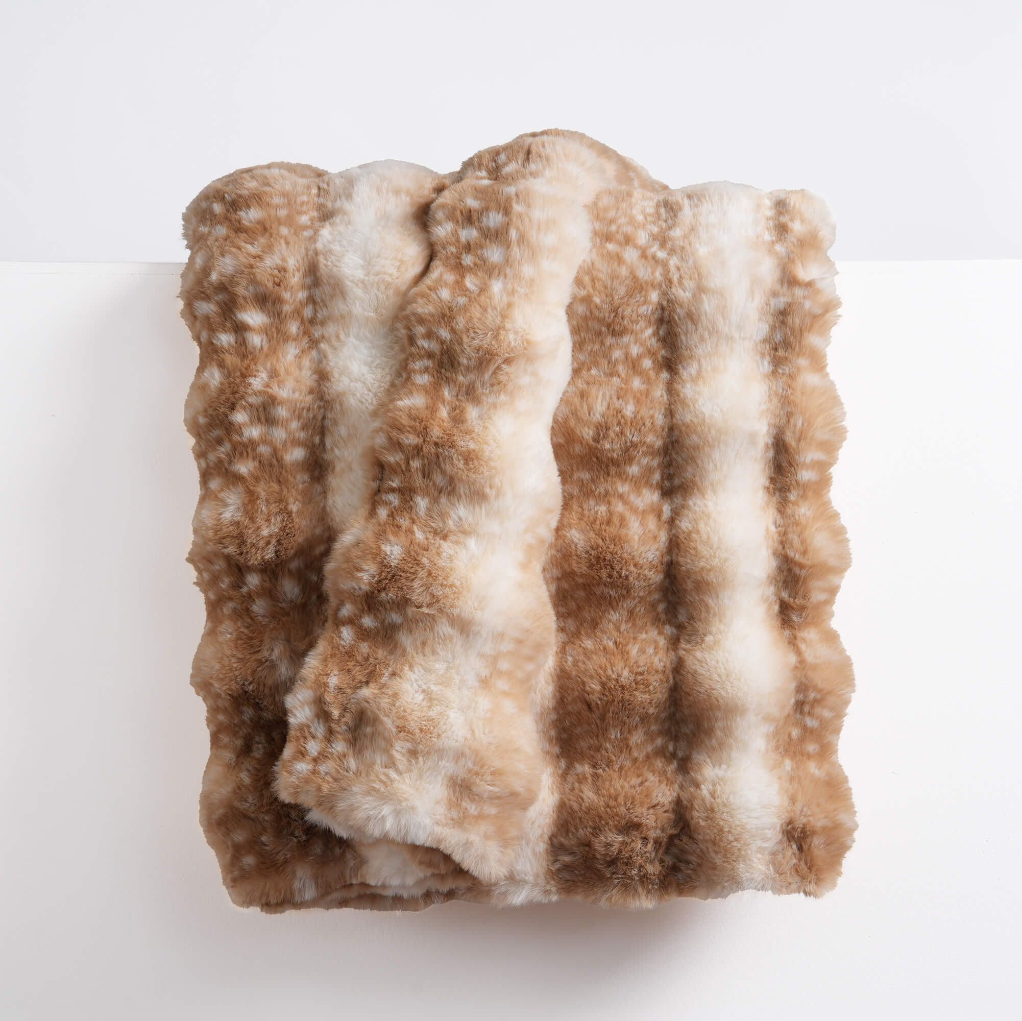 Bubble Bunny Faux Fur Blanket Fawn Pattern Fawn Pattern Bubble Bunny Faux Fur Blanket Blunique accent throw