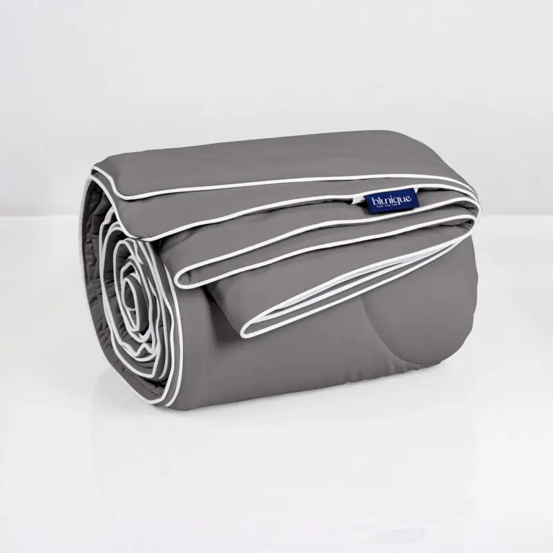 Gray Cooling Comforter, durable neutral cooling blanket for bedroom